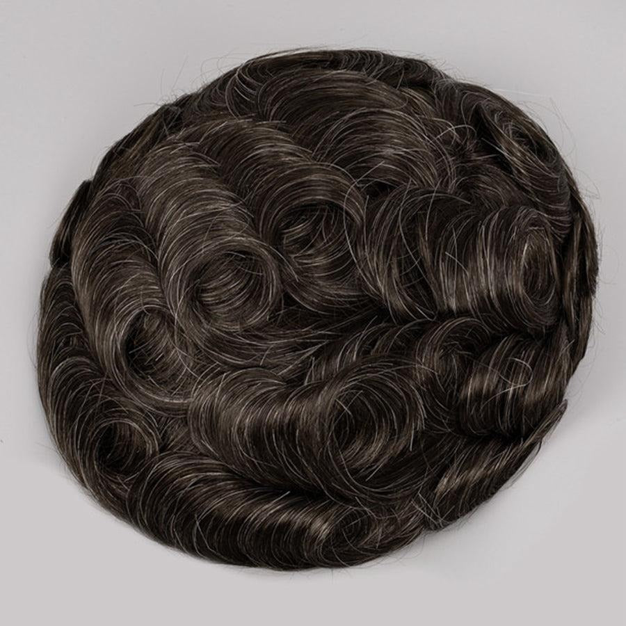 Human Hair #220 Mono Top With Poly Coating And PU Toupees