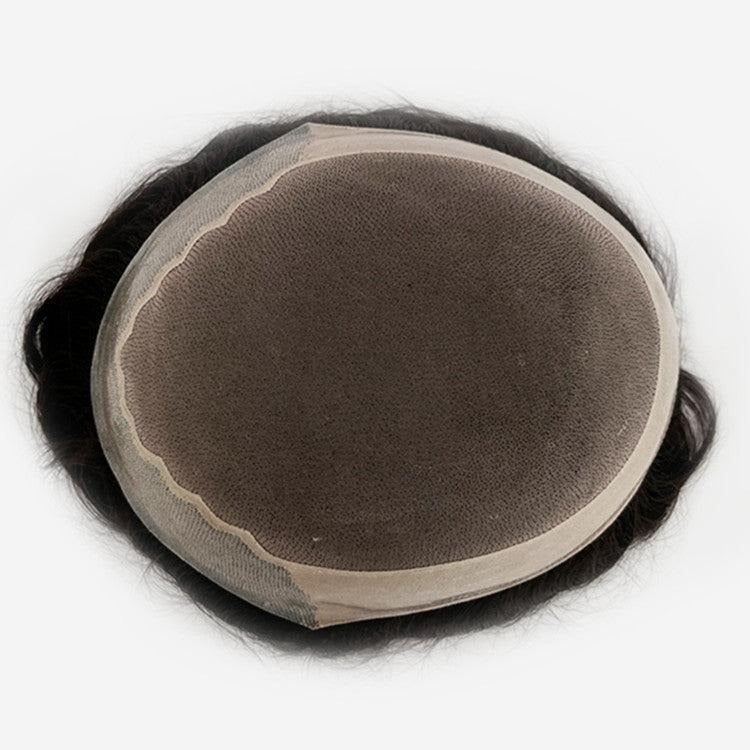 Human Hair #220 Mono Top With Poly Coating And PU Toupees