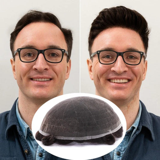 Champion (Stock Full French Lace Hairpieces for Men - Athletes' No. 1 Choice)