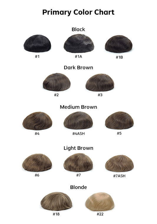 SuperSkin-F (Men's Frontal Hairpiece Made with a Super Thin Skin Base)