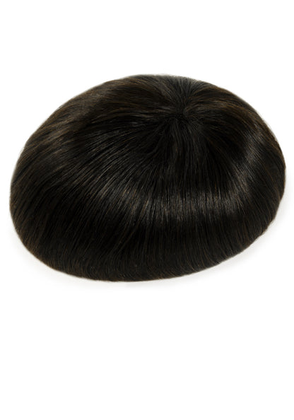 Royal (Fine Mono with PU Perimeter and Folded Lace Front Stock Hair System for Men)